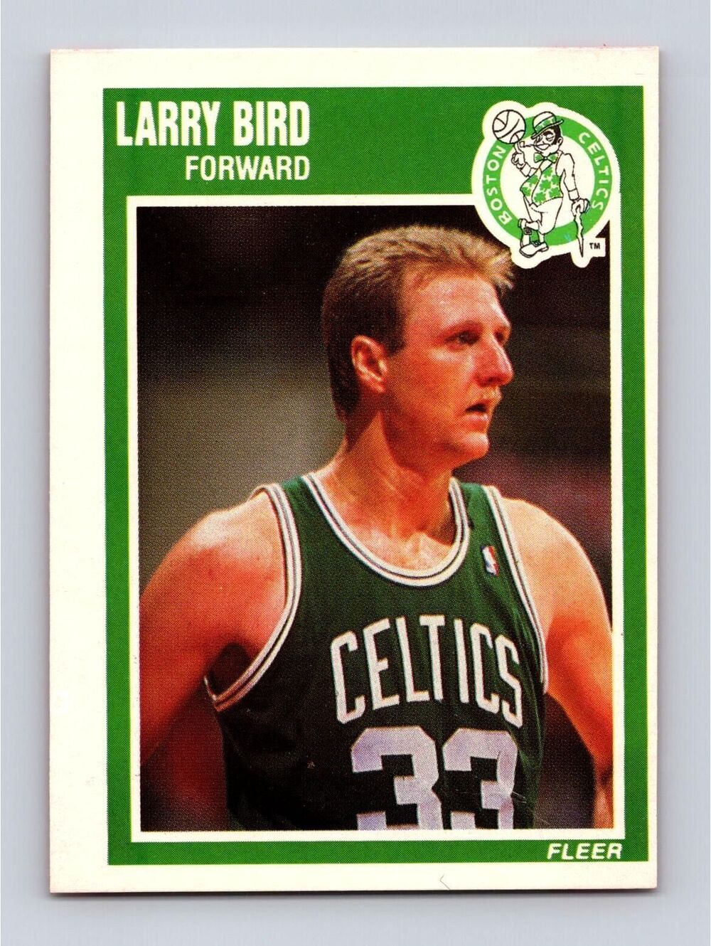 1989-90 Fleer #8 Larry Bird Basketball Card